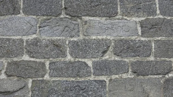 Detalle Una Pared Piedra Con Diferentes Tamaños Rocas — Foto de Stock