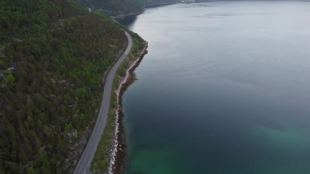 Beautiful View Norway Fjord — Stock Video