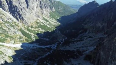 Dağların manzarası. Yüksek Tatras, Slovakya