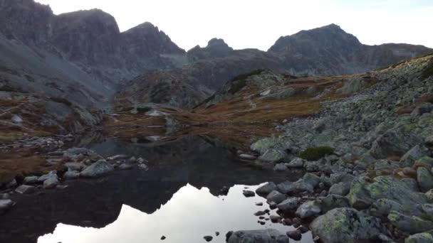 Vista Panorámica Las Montañas Alto Tatras Eslovaquia — Vídeos de Stock
