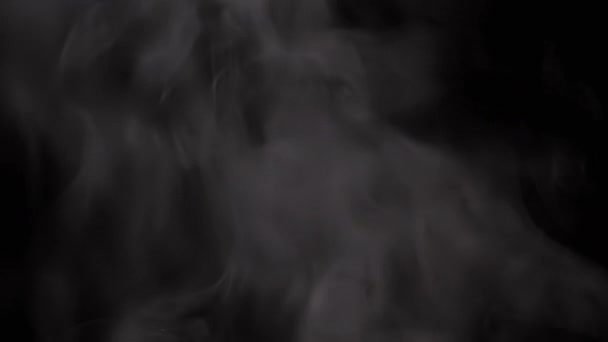 Nuvole Bianche Sfocate Crescenti Vapore Fumo Nebbia Spessa Uno Sfondo — Video Stock