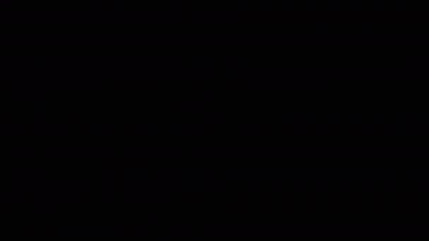 Мерцающая Лампа Загорается Над Рисунком Украинского Флага Темной Комнате Плакат — стоковое видео