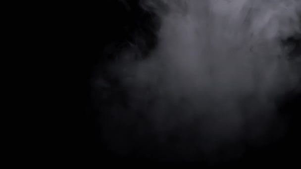 Eisige Wolke Aus Dickem Weißen Rauch Oder Dampf Auf Einem — Stockvideo