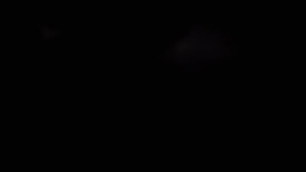 Блимає Блискавку Темному Небі Вид Вікна Спалах Світла Удари Блискавок — стокове відео