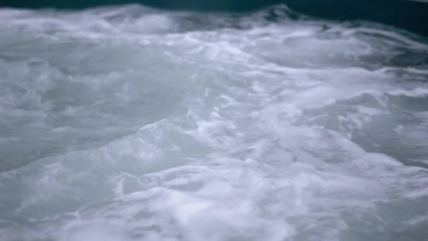 Пустой Кипяток Горячей Водой Термальных Источников Открытом Воздухе Лечение Сильный — стоковое видео