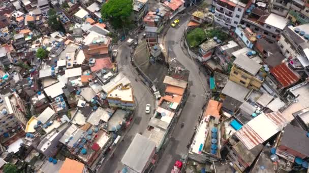 Images Aériennes Favela Rocinha Grand Bidonville Amérique Latine Situé Rio — Video