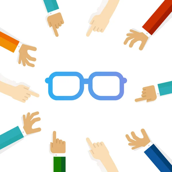 Óculos Proteção Olho Visual Saúde Óptica Olho Cuidado Medicina Vetor — Vetor de Stock