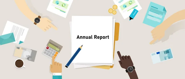 Cotygodniowy Raport Przeglądający Wyniki Analizy Biurowej Firmy Dane Postępach Ujawniania — Wektor stockowy