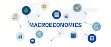 makroekonomi dünyası ekonomik analiz gdp enflasyon veya durgunluk raporu veri vektörü