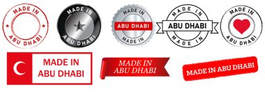 Abu dhabi pul koleksiyonunda yapılmıştır. BAE şehir logosu filigran etiketi vektörü