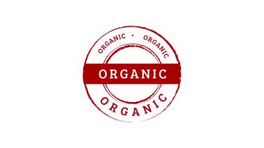 organik mühür damgalı çiftlik ürünü, kimyasallar olmadan canlandırılmış video.
