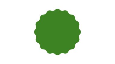 Doğal kaynaklı mühür damgası çevre dostu ürün rozeti animasyon video