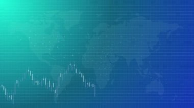 Küresel piyasa yükselen finans ekonomisi Bullish grafiği olumlu artış teknik göstergeleri rali videosu