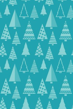 Güzel Noel ağacı olan kusursuz bir Noel deseni