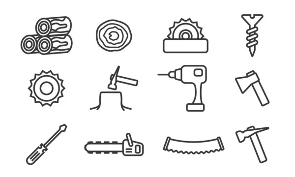 Satz Von Web Symbolen Einfache Logoschilder Illustration — Stockvektor