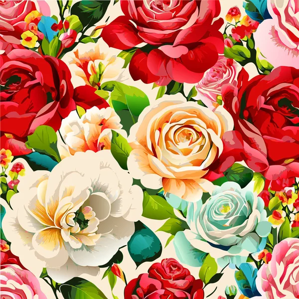 Diseño Superficie Flor Rosa Audaz Vibrante Creado Estilo Arte Vectores — Archivo Imágenes Vectoriales