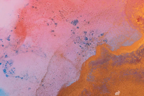 Luxury abstract fluid art painting background alcohol ink and gold technique