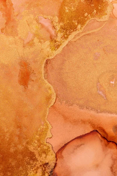 Luxury abstract fluid art painting background alcohol ink and gold technique