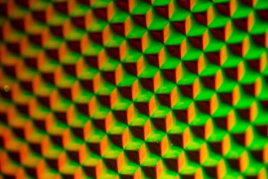 Abstract Polygonal Neon Cube Shapes Backgrounds Seamless Pattern