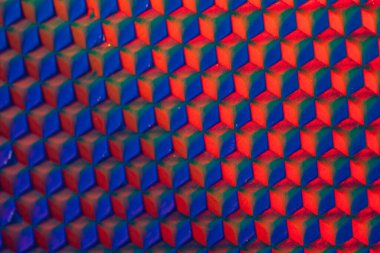 Abstract Polygonal Neon Cube Shapes Backgrounds Seamless Pattern