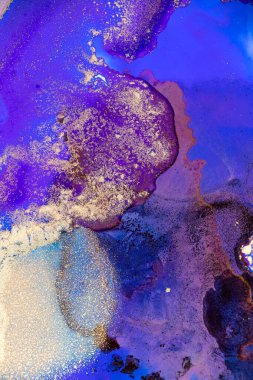 Luxury abstract fluid art painting background alcohol ink and gold technique