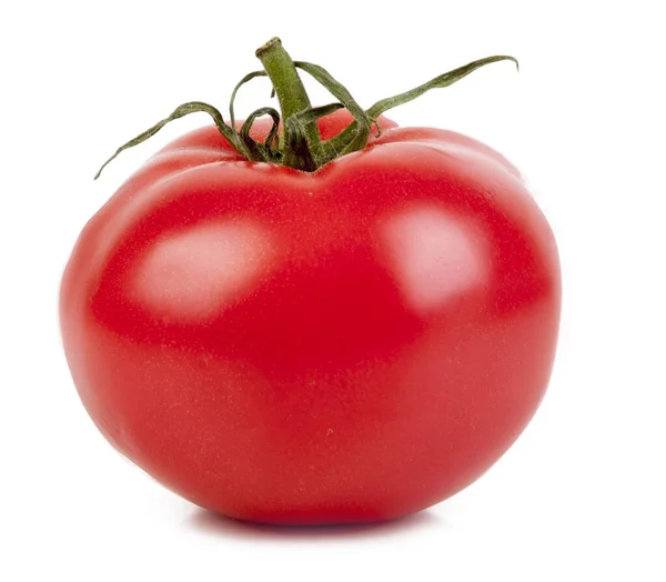 Pomidor Izolowany Białym Tle Ścieżka Pełna Głębokość Pola — Zdjęcie stockowe