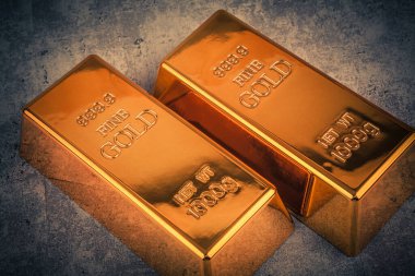 Kilogram altın külçeleri. Yatırım ve varlıklar.