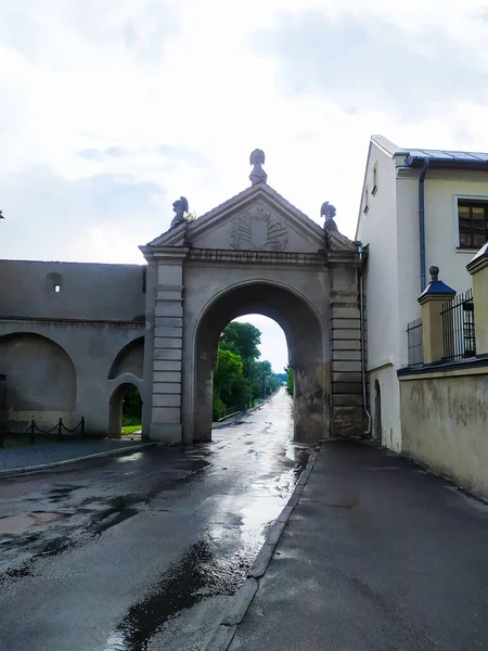 Glynska Πύλη Του Αρχαίου Κάστρου Στην Zhovkva Κοντά Lviv Στην — Φωτογραφία Αρχείου