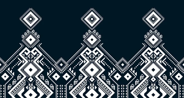 Abstrait Motif Ethnique Ligne Conception Transparente Blanc Fond Géométrique Aztèque — Image vectorielle