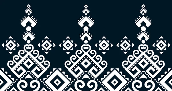 Abstract Etnisch Patroon Naadloze Design Lijn Wit Azteekse Geometrische Achtergrond Vectorbeelden