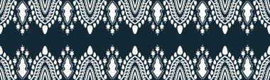 seamless pattern abstract ethnic geometric embroidery design repeating background texture in black and white.wallpaper and clothing. EP.9.background color can be changedDesign 