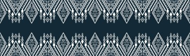 seamless pattern abstract ethnic geometric embroidery design repeating background texture in black and white.wallpaper and clothing. EP.16.background color can be changedDesign 