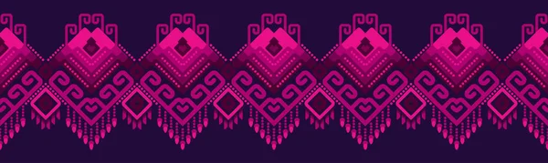 Padrão Étnico Ornamento Folclore Design Geométrico Textura Vetorial Étnica Tribal — Vetor de Stock
