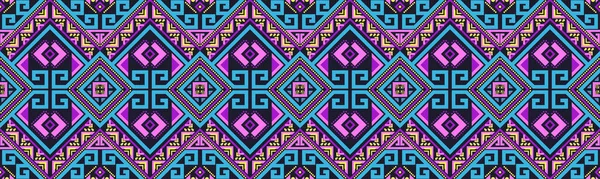 Геометрические Этнические Узоры Традиционный Дизайн Пограничное Ацтекское Украшение Фольклорный Орнамент — стоковый вектор