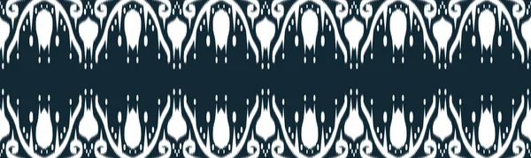 Ikat Ethnic Seamless Pattern Diseño Vertical Tribalto Geomatirc Tribal Vector — Vector de stock