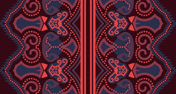 Abstrakte Geometrische Vertikale Nahtlose Muster Design Indigenen Schwarzen Hintergrund Design — Stockvektor
