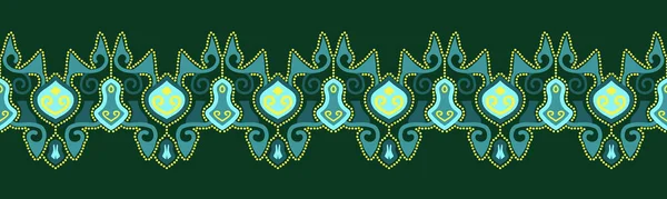 民族パターン幾何学的なデザイン民俗装飾 部族的民族的ベクトルテクスチャ アステカスタイルのシームレスストライプパターン 部族の刺繍図 インドEp8 7の背景色を変更することができますデザイン — ストックベクタ