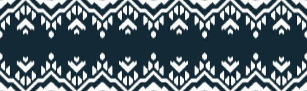 イカット エスニック シームレス パターン デザイン 幾何学的部族ベクトルテクスチャ 部族の刺繍図 背景ベクトル図Ep 51背景色を変更することができますデザイン — ストックベクタ