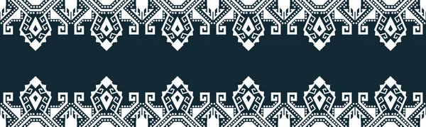 Motif Sans Couture Abstrait Motif Broderie Géométrique Ethnique Répétant Texture — Image vectorielle