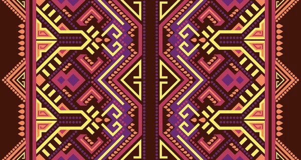 Abstract Geometrisch Verticaal Naadloos Patroon Ontwerp Inheemse Zwarte Achtergrond Design Rechtenvrije Stockvectors