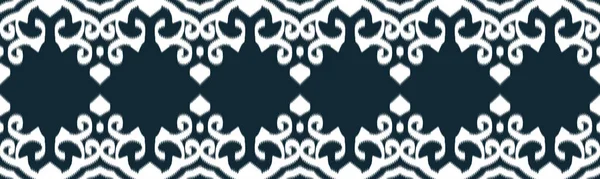 Modèle Sans Couture Ethnique Ikat Tribalt Vertical Texture Vectorielle Tribal — Image vectorielle