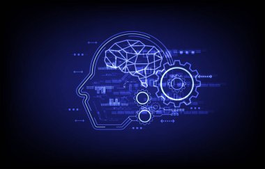 Robot robot robot mühendisliği soyut yapay zeka. Teknoloji web geçmişi. Sanal konsept fütüristik EP.1.Elementler izole edilmiş vektör çizimi. ve grafik teknolojisi bilim 