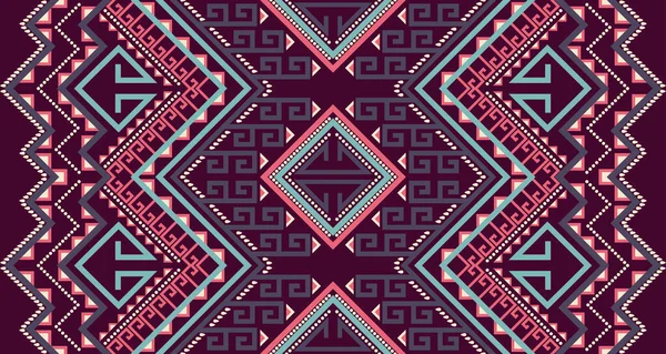 Abstrakte Geometrische Vertikale Nahtlose Muster Design Indigenen Schwarzen Hintergrund Background — Stockvektor