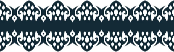 Ikat Ethnic Seamless Pattern Diseño Vertical Tribalto Geomatirc Tribal Vector — Archivo Imágenes Vectoriales