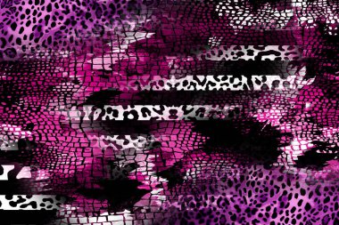 Renkli desenler fraktal. Psikedelik fraktal, fırça darbelerinin dokusu. Tekstil desenleri için renkli boyalar. Soyut arkaplan renkleri kaotik fırça darbeleri.