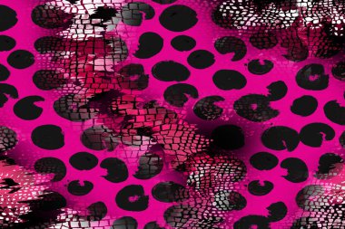 Renkli desenler fraktal. Psikedelik fraktal, fırça darbelerinin dokusu. Tekstil desenleri için renkli boyalar. Soyut arkaplan renkleri kaotik fırça darbeleri.