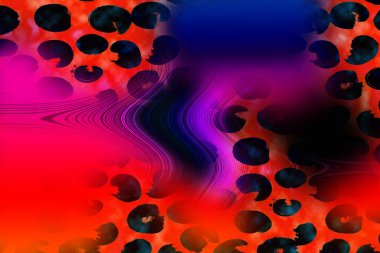 Renkli desenler fraktal. Psikedelik fraktal, fırça darbelerinin dokusu. Tekstil desenleri için renkli boyalar. Soyut arkaplan renkleri kaotik fırça darbeleri.