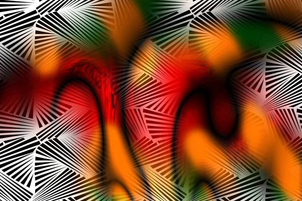 Värikkäitä Kuvioita Fractal Psychedelic Fraktaali Tekstuuri Siveltimen Aivohalvauksia Värillinen Maali — kuvapankkivalokuva