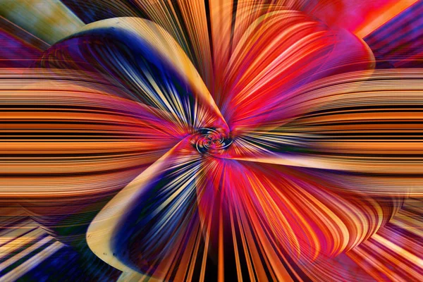 Πολύχρωμα Μοτίβα Fractal Psychedelic Fractal Υφή Πινέλου Πινελιές Έγχρωμο Χρώμα — Φωτογραφία Αρχείου