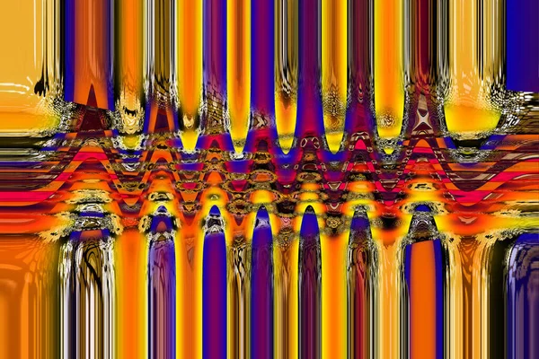 Bunte Muster Fraktal Psychedelische Fraktale Textur Der Pinselstriche Farbige Farbe — Stockfoto